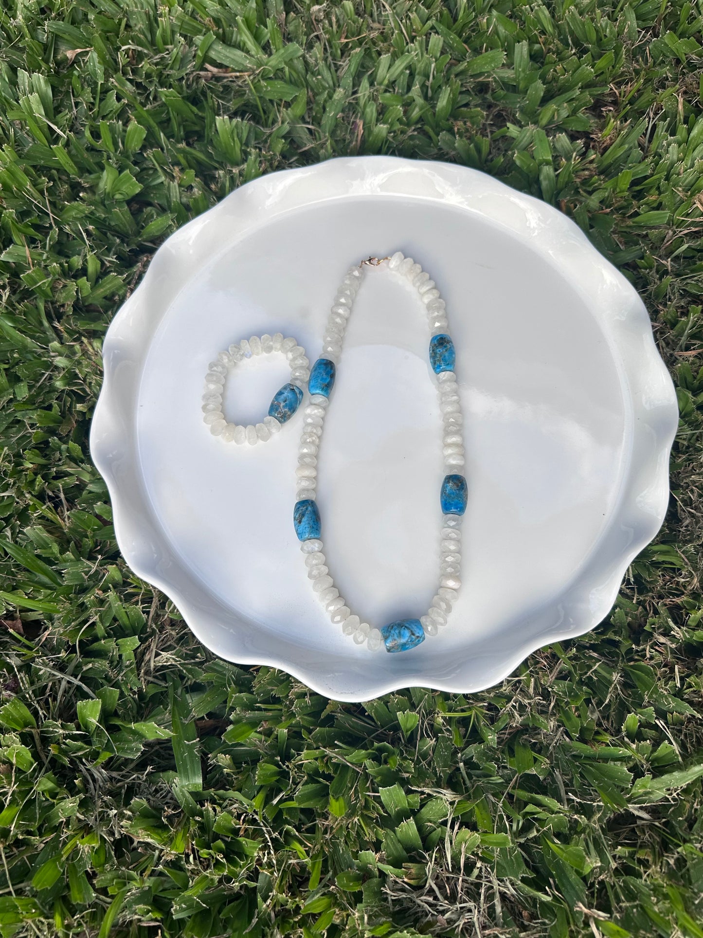 Moon Stone & Turquoise Set