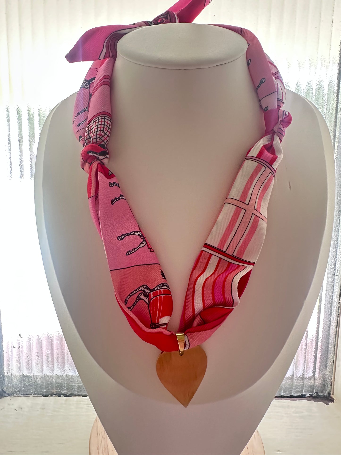 Pink with Gold Heart