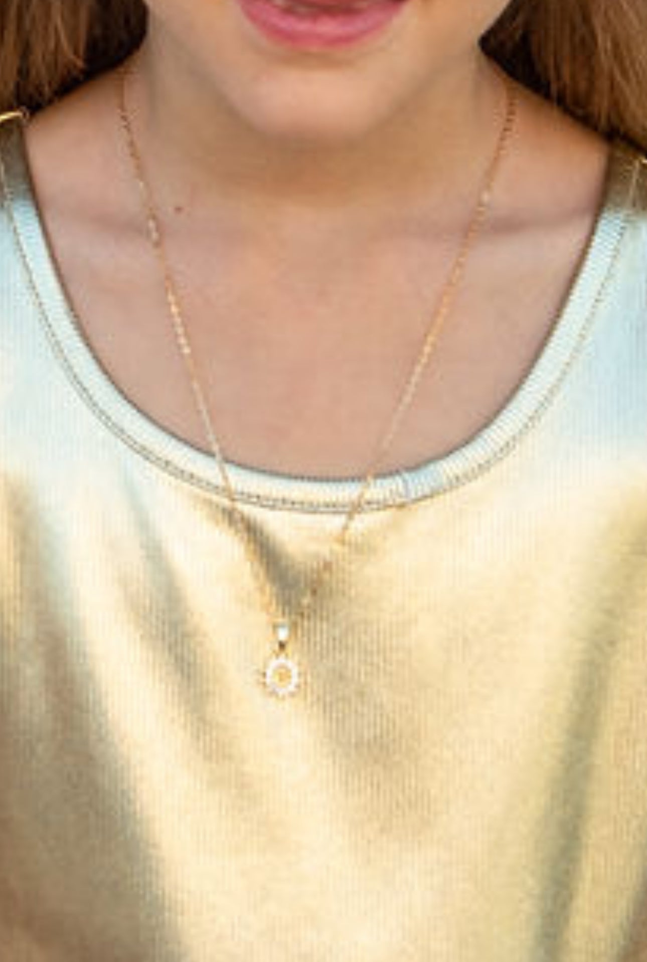 Marian Medal on Gold Filled Chain Layer