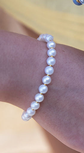 Pearl & Gold filled Gem & Glow