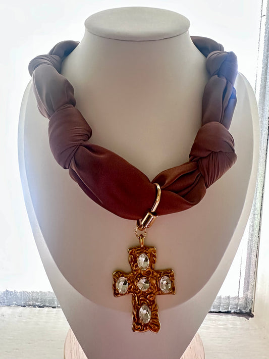 Chunky Chocolate with Large Gold Cross