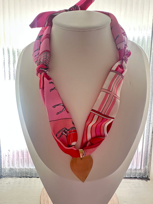 Pink with Gold Heart