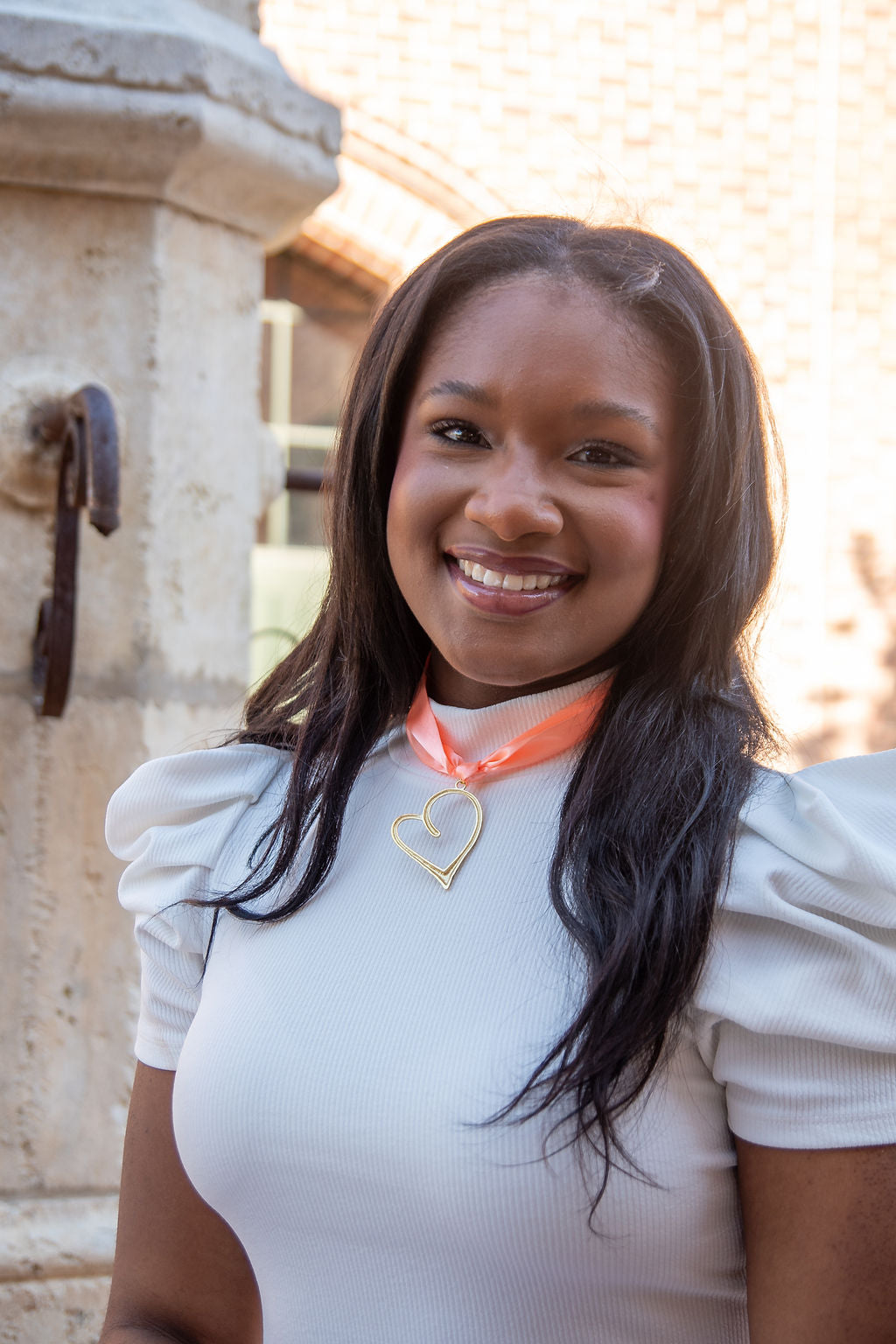 Hearts Away in Solid coral